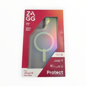 P6-O ZAGG Milan Snap MagSafe‎ Case for Apple iPhone 15 Pro Max - Iridescent